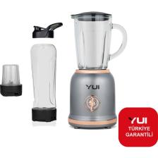 Yui M-18 3'ü 1 Arada Retro Gri 300 W Smoothie Blender Set