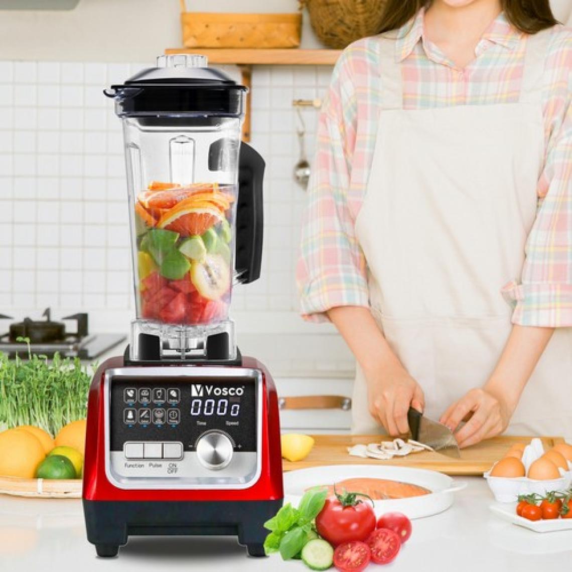 Vosco Dijital Bar Blender Pro 2 Lt 2200W (Kırmızı) VHS-206CK