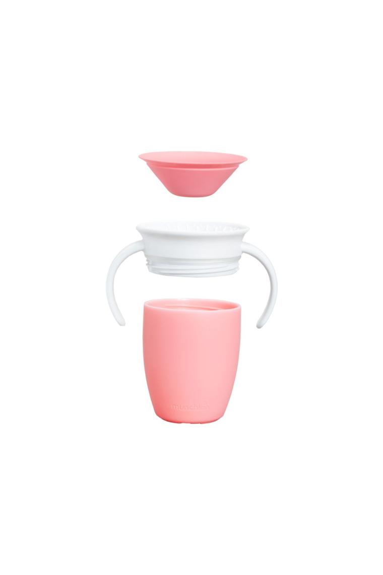 Munchkin Mucize 360° Pembe Alıştırma Bardağı 6 Ay+ 207 ml
