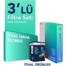 İTHAL Nissan Almera 1.5 Filtre Bakım Seti (2001-2008) 3 Lü