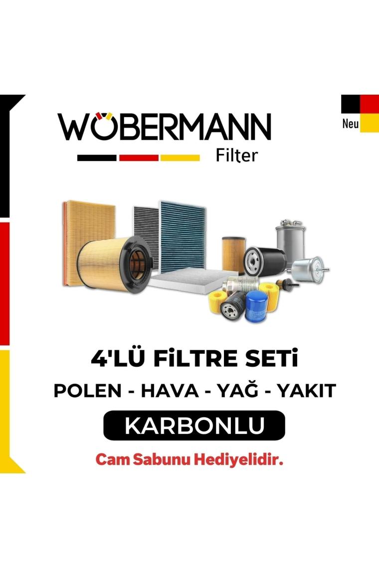 Wöbermann Toyota Corolla 1.4 D4D Filtre Bakım Seti 2010-2018 4lü Karbonlu