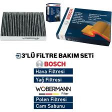 Wöbermann Wöbermann+Bosch Honda Civic 1.6 Fd6 Filtre Bakım Seti 2007-2012 3k