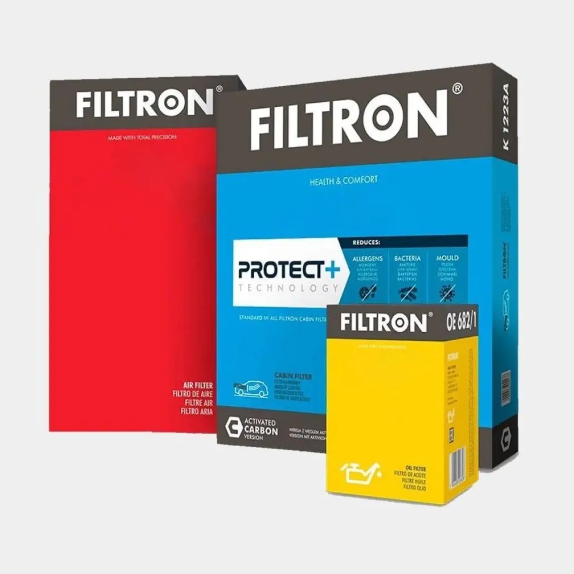 Filtron Fiat Fiorino-Doblo-Linea 1.3 Multijet E5 Filtre Bakım Seti 3'lü Karbonlu