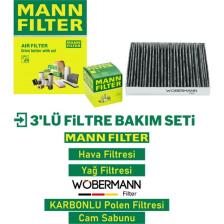 Wöbermann Wöbermann+Mann Honda Civic 1.6 Fd6 Filtre Bakım Seti 2007-2012 3k