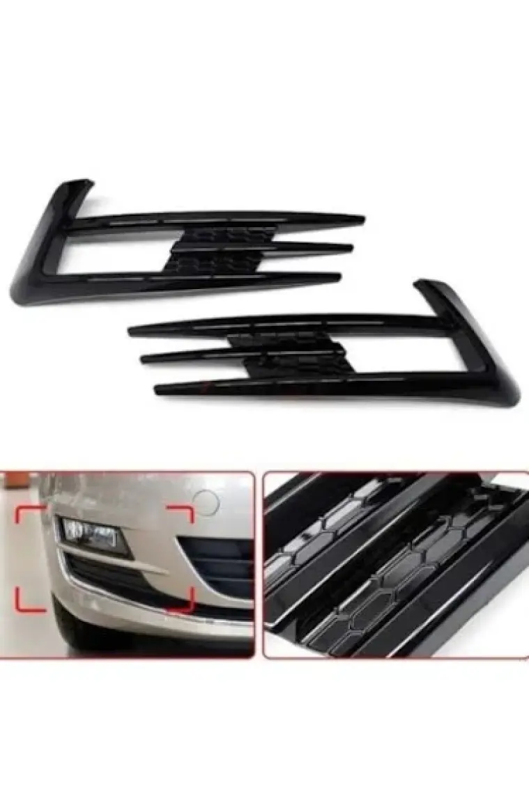 Drs Tuning Volkswagen Golf 7 Sis Farı Çerçevesi Piano Black 2014-2017