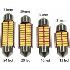 Techmaster Sofit Araç Iç Aydınlatma Tavan Plaka Beyaz Canbus C5W 36MM Md2