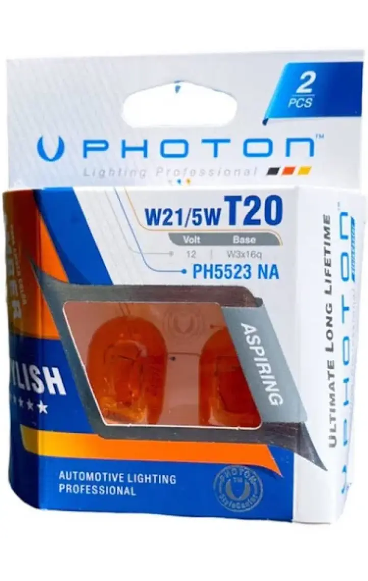 T20 21/5 W 12v Çift Devre Naturel Amber