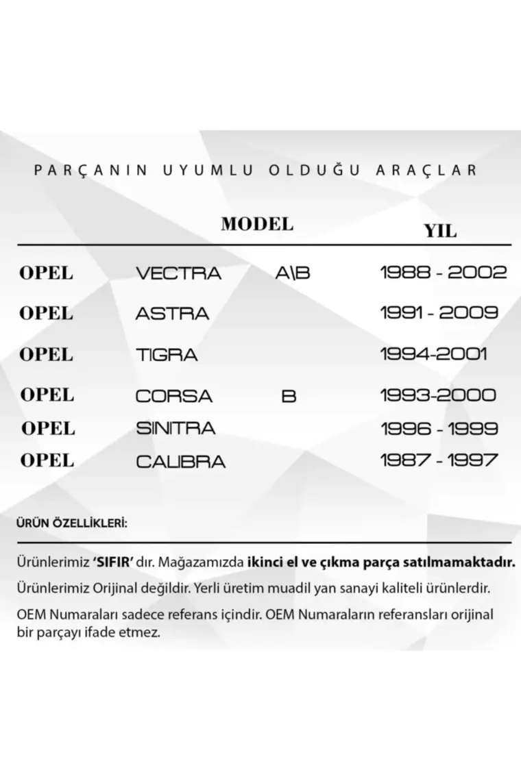Alpha Auto Part Opel Vectra A/b,corsa,tigra,astra, Için Vites Tamir Takımı