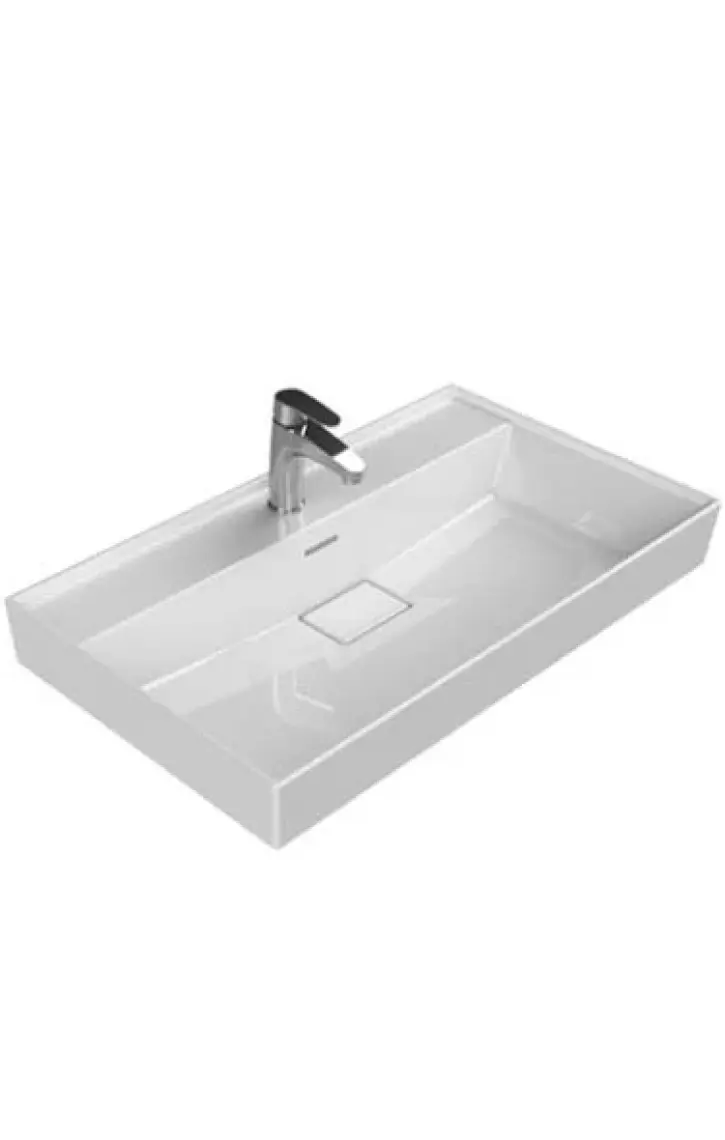 Turkuaz Seramik Sharp Etajerli Lavabo 80  x  48 cm