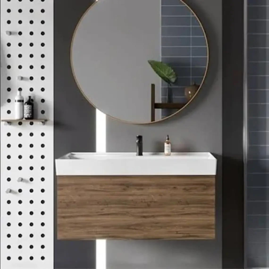 Turkuaz Seramik Sharp Etajerli Lavabo 80  x  48 cm