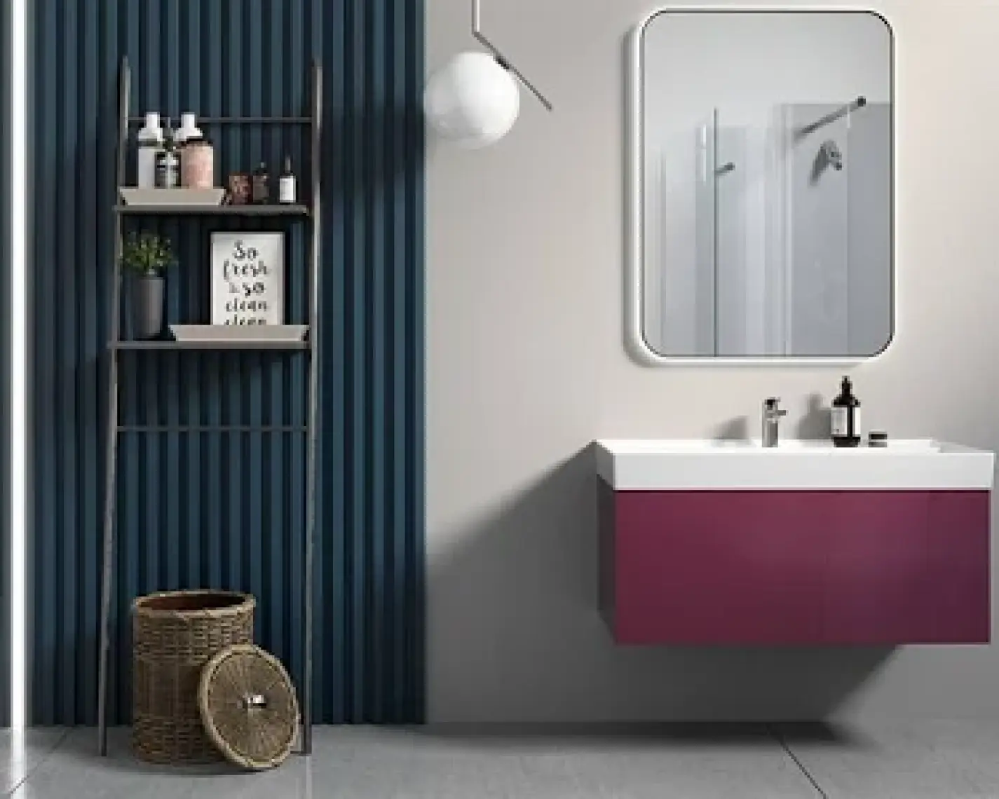 Turkuaz Seramik Sharp Etajerli Lavabo 80  x  48 cm
