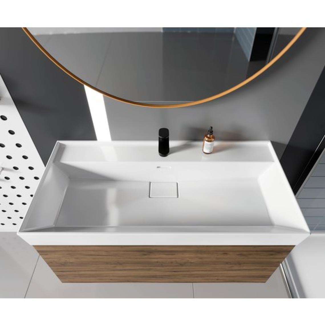 Turkuaz Seramik Sharp Etajerli Lavabo 80  x  48 cm