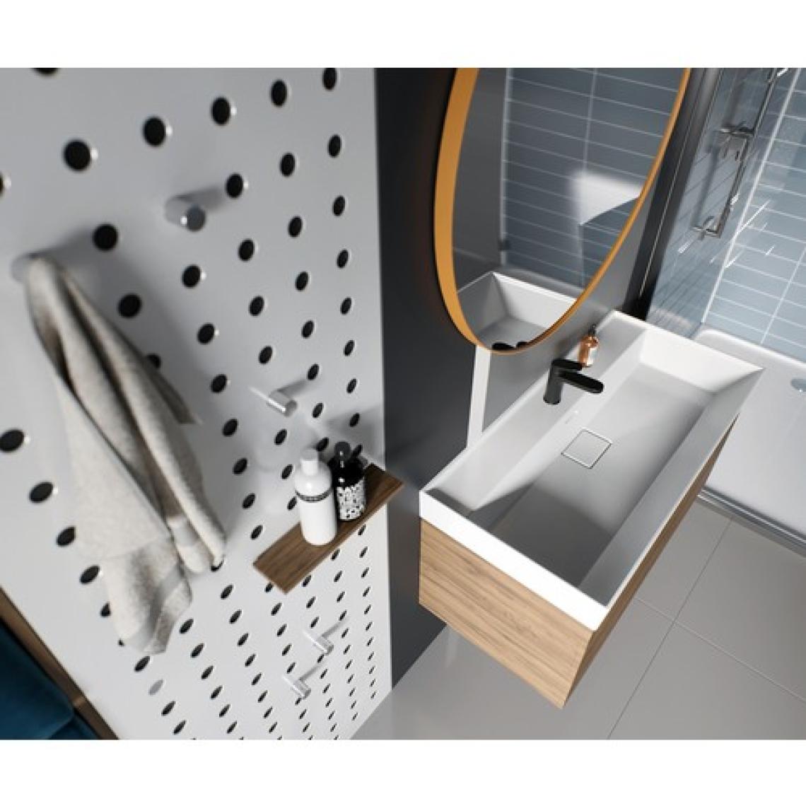 Turkuaz Seramik Sharp Etajerli Lavabo 80  x  48 cm