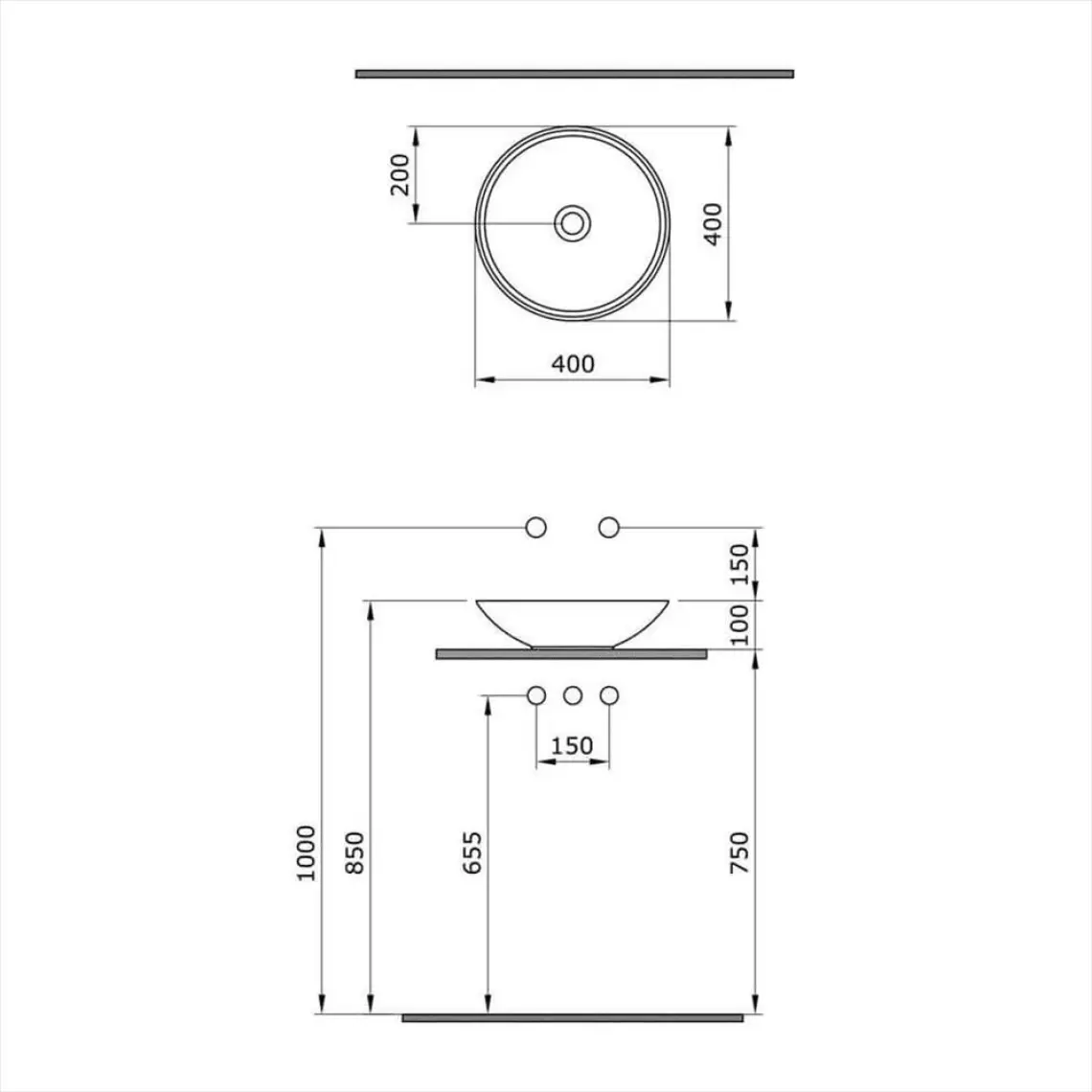Venezia Çanak Lavabo 40 cm