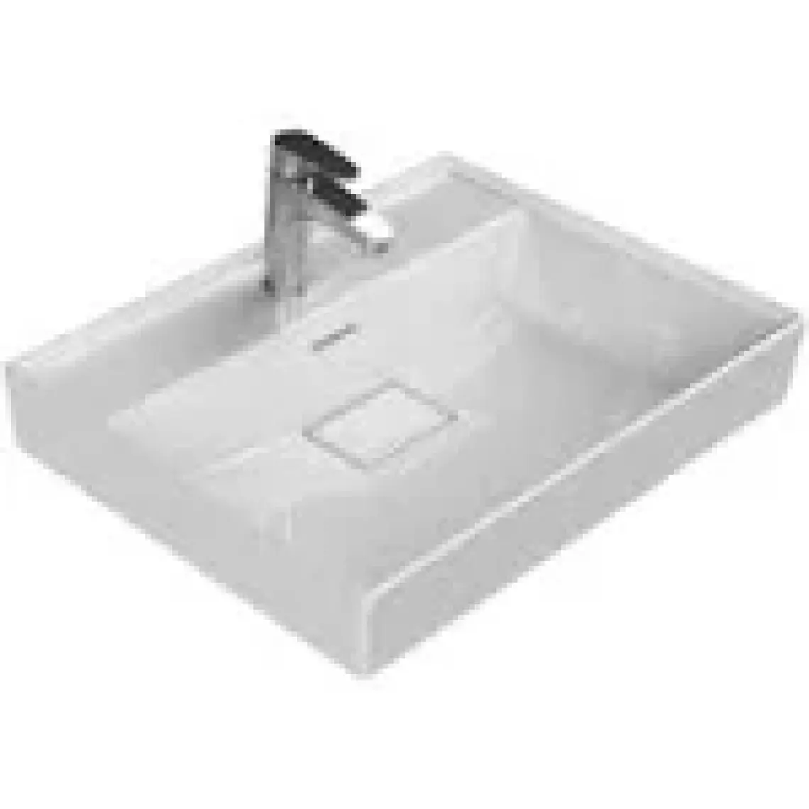 Cerastyle Turkuaz Sharp Etajerli Lavabo 60*48  cm
