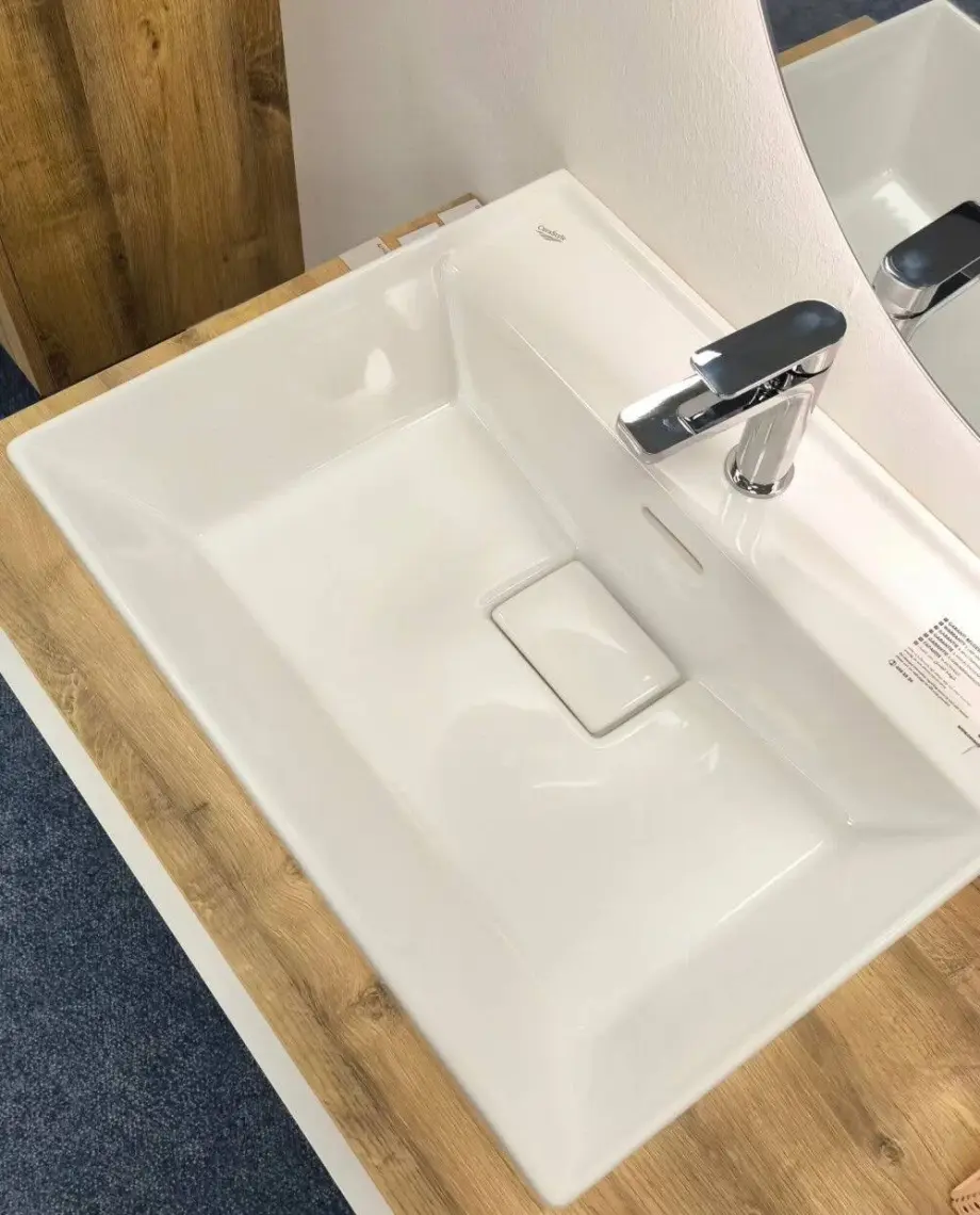 Cerastyle Turkuaz Sharp Etajerli Lavabo 60*48  cm