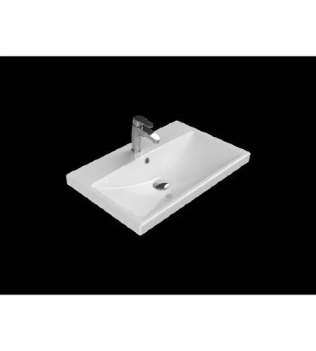 Turkuaz Seramik Cerastyle Elite Etajerli Lavabo 70 cm x 45 cm