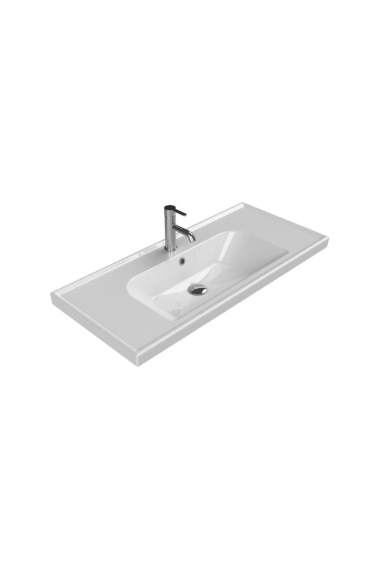 Cerastyle Turkuaz Seramik Frame Etajerli Lavabo 100 x 45  cm