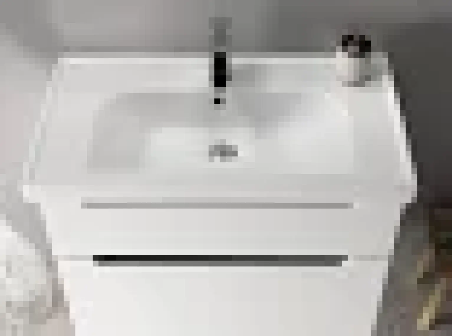 Cerastyle Turkuaz Seramik Frame Etajerli Lavabo 80 x 45  cm