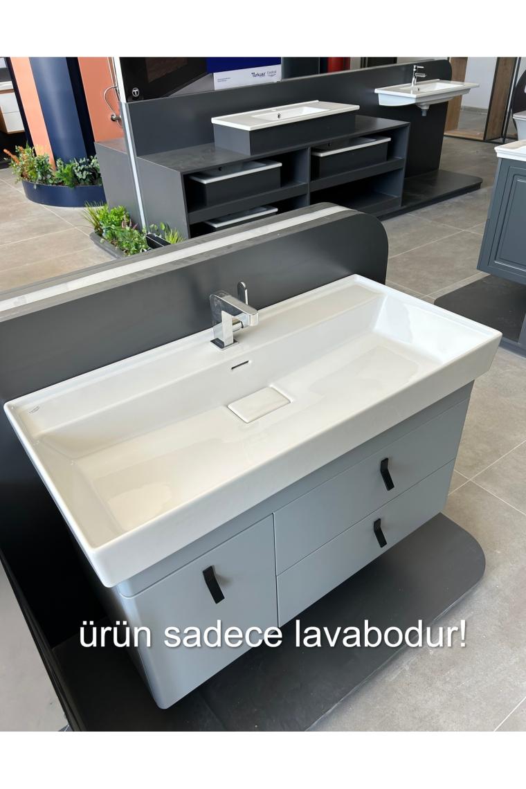 Turkuaz Seramik Sharp Etajerli Lavabo 80  x  48 cm