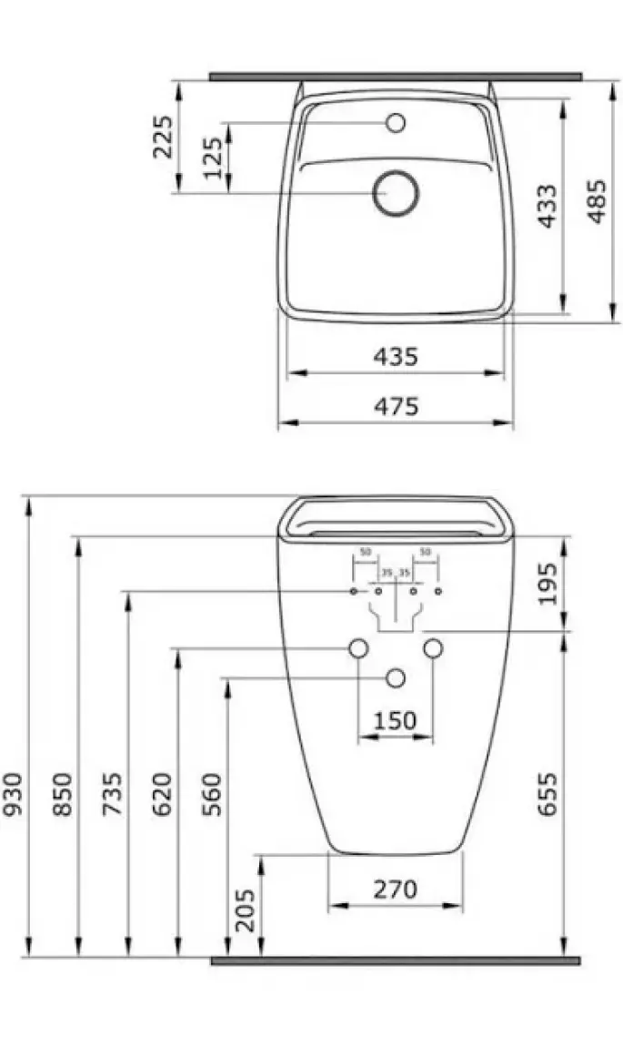 Bocchi Firenze Asma Monoblok Lavabo 1082-001-0126