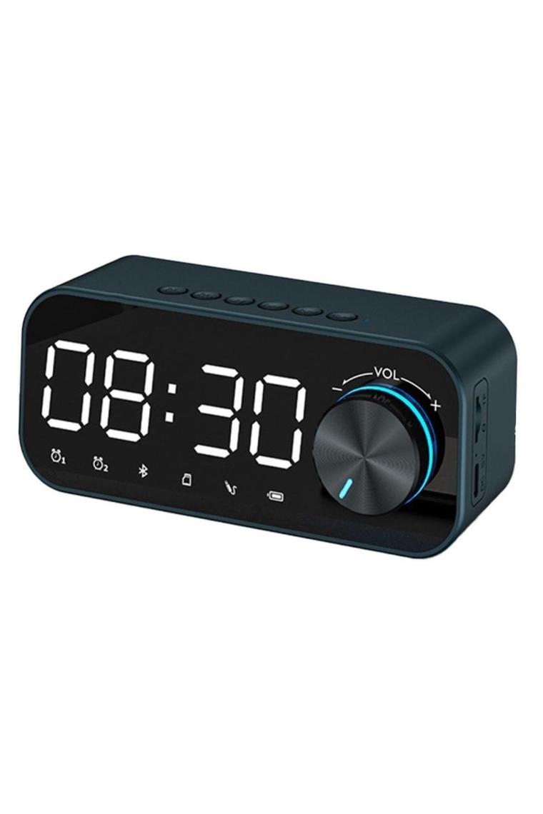 Dijital Çalar Saat Led Ekran Bluetooth Hoparlör Mp3 Fm Radyo Alarm Masa Saati