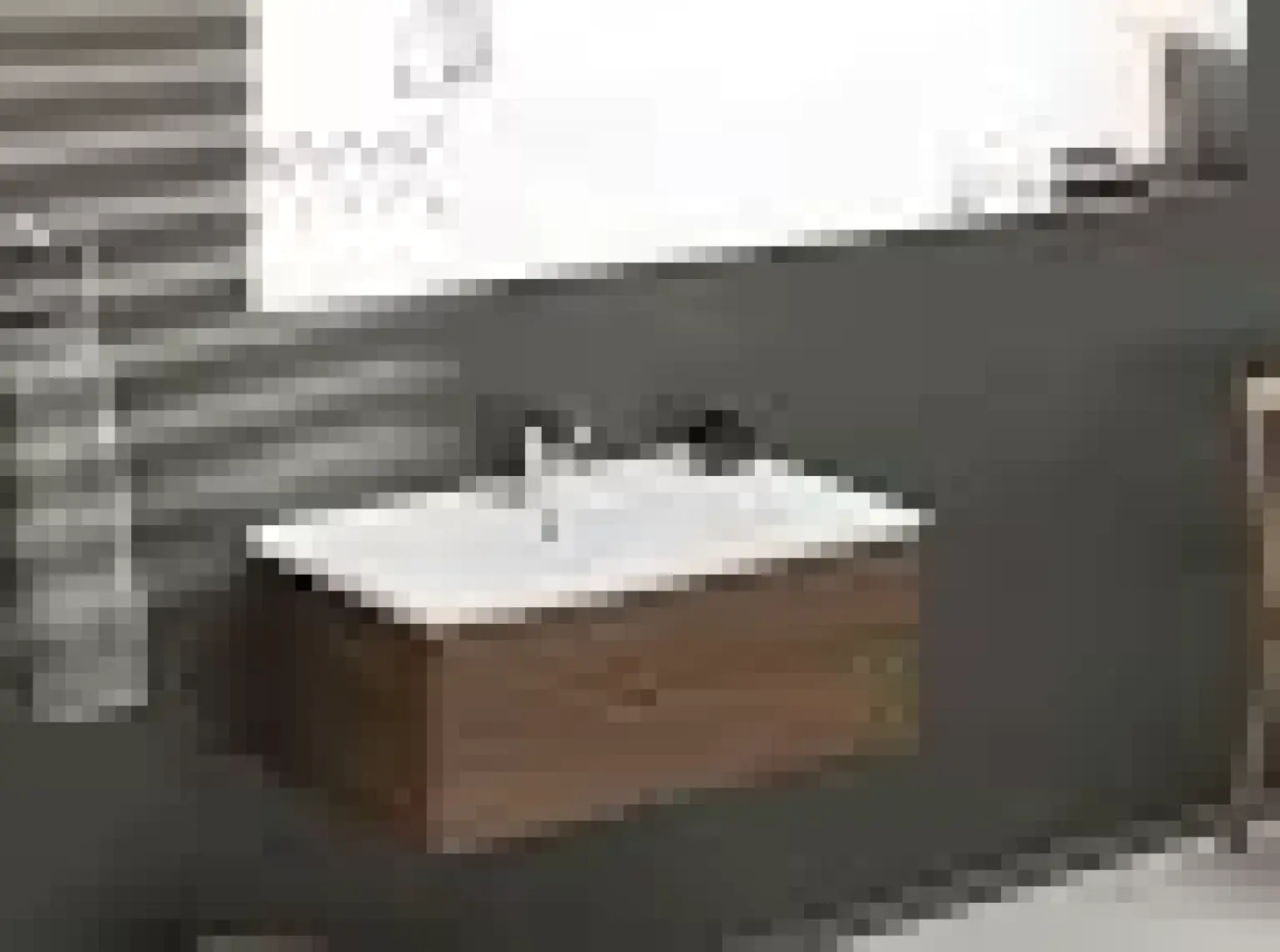 Cerastyle Turkuaz Arte Etajerli Lavabo 85 x 45  cm