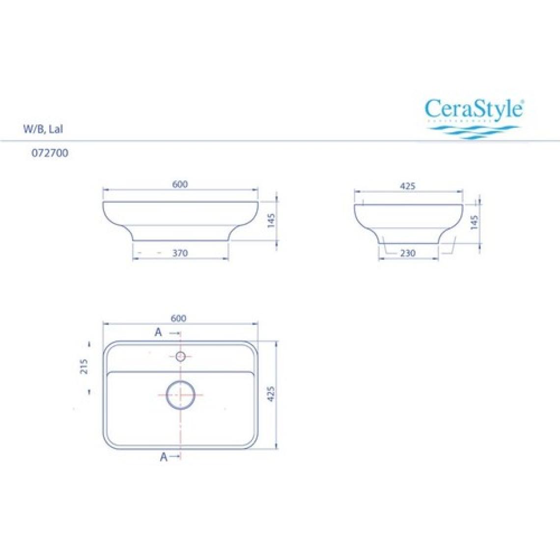 Turkuaz Seramik Turkuaz Lal 60 Cm Tezgah Üstü Lavabo