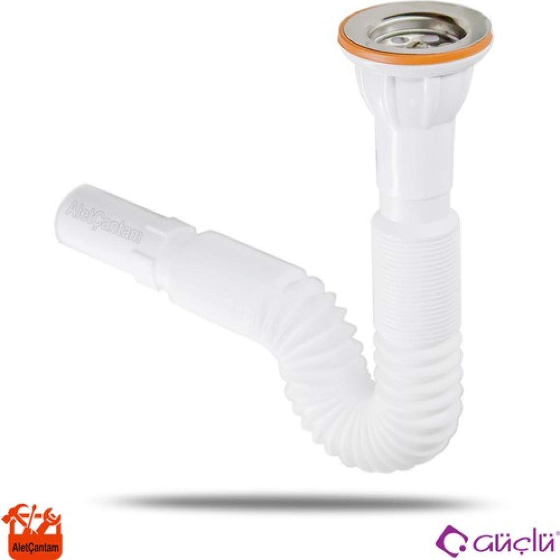 Güçlü Körüklü Sifon Inox Paslanmaz Çelik Süzgeç Ve Civata 65lik Standart Sifon