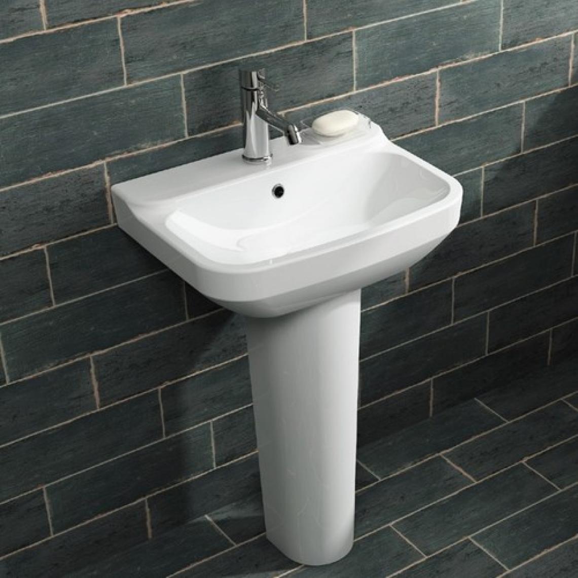 Ece Banyo Takım Lavabo Kare Form ve Tam Ayak