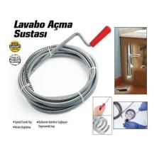 Ozaslan Lavabo Açma Teli Sustası - 8 Metre Gider Açıcı Tel Banyo Mutfak Lavabo Açıcı Tel