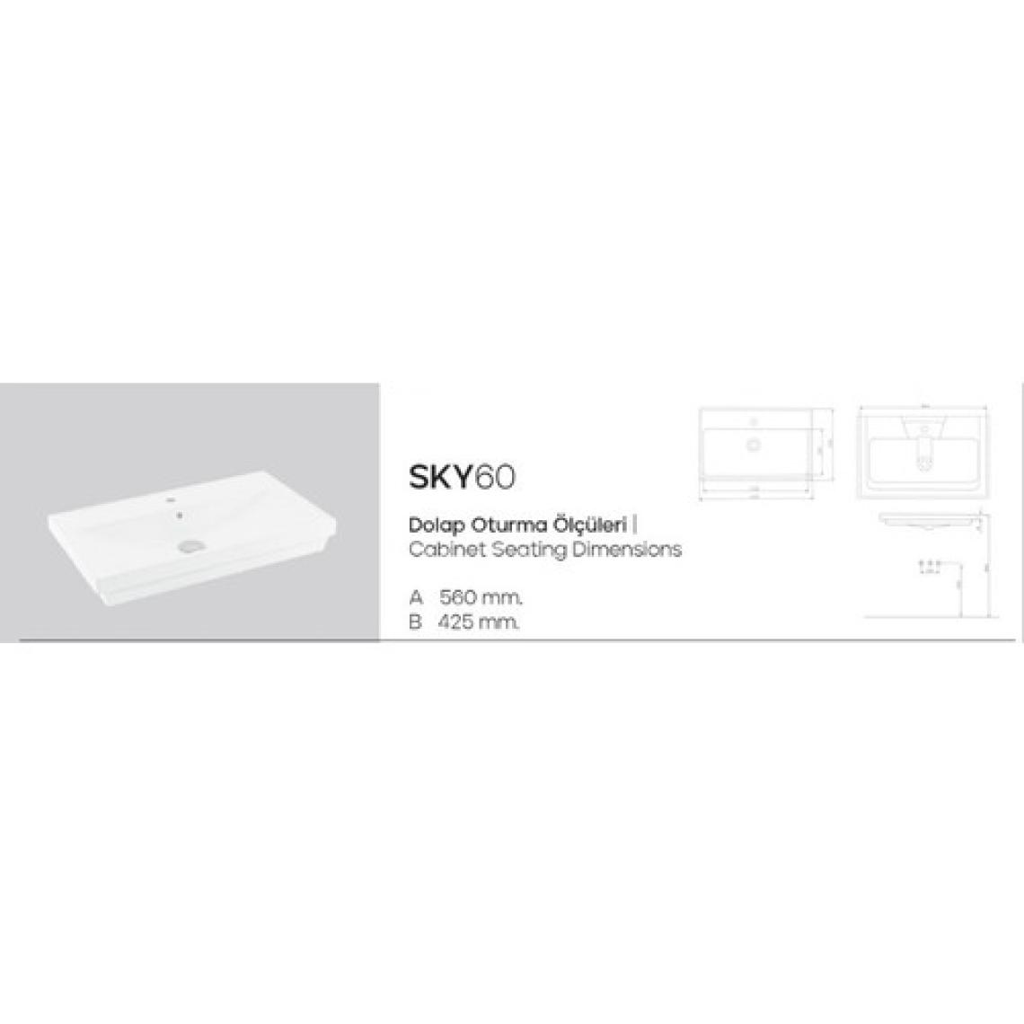 Karen Banyo Sky 60 Lavabo