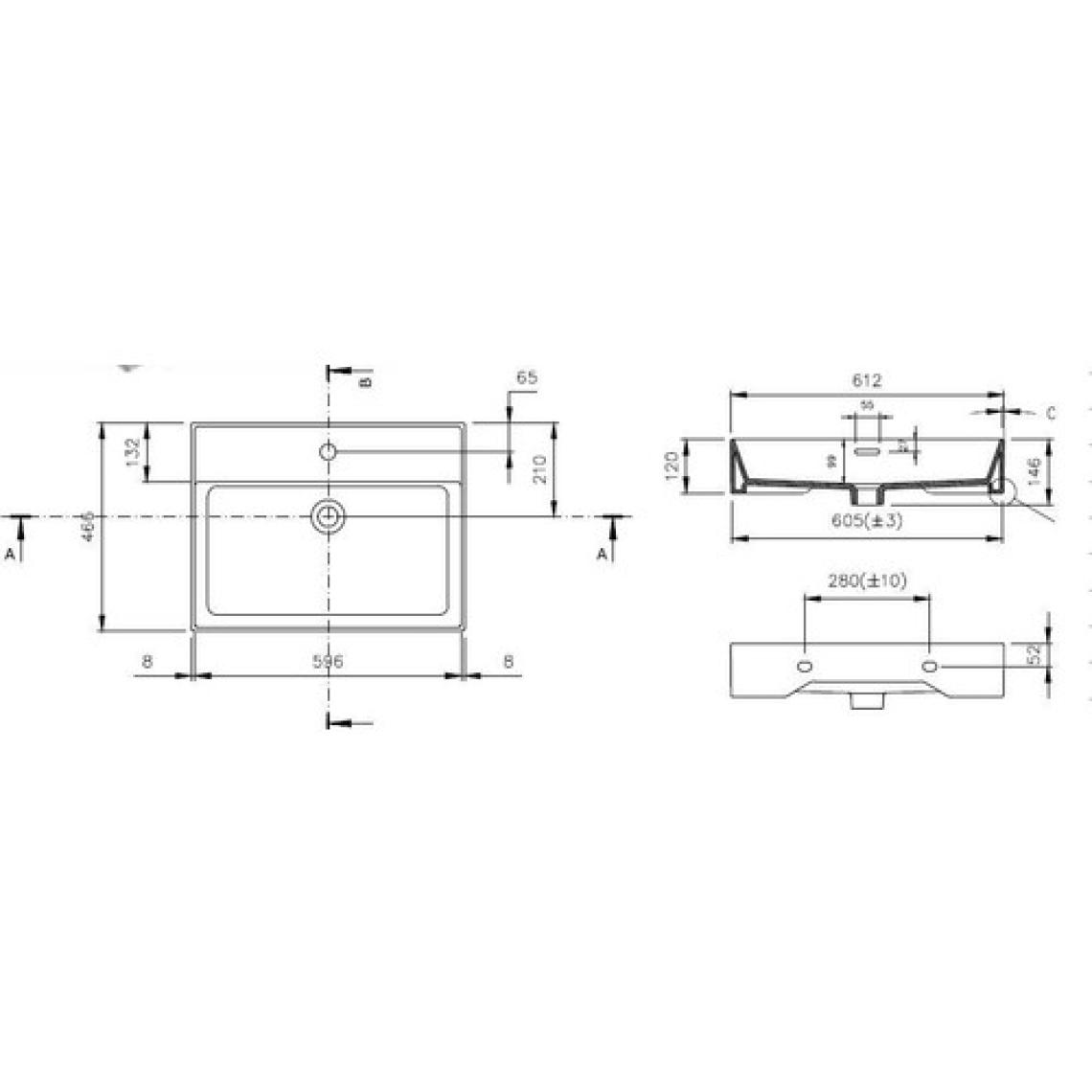 Bocchi Milano 60 cm Lavabo 1376-001-0126 Parlak Beyaz