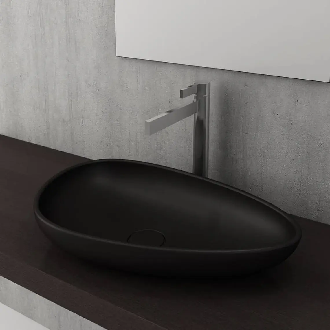 Bocchi Etna Çanak Lavabo 58 cm Mat Siyah 1114-004-0125