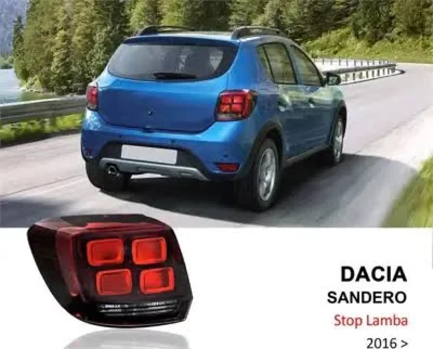 Mars Stop Lambası Sol Dacia Sandero 2017 Sonrası