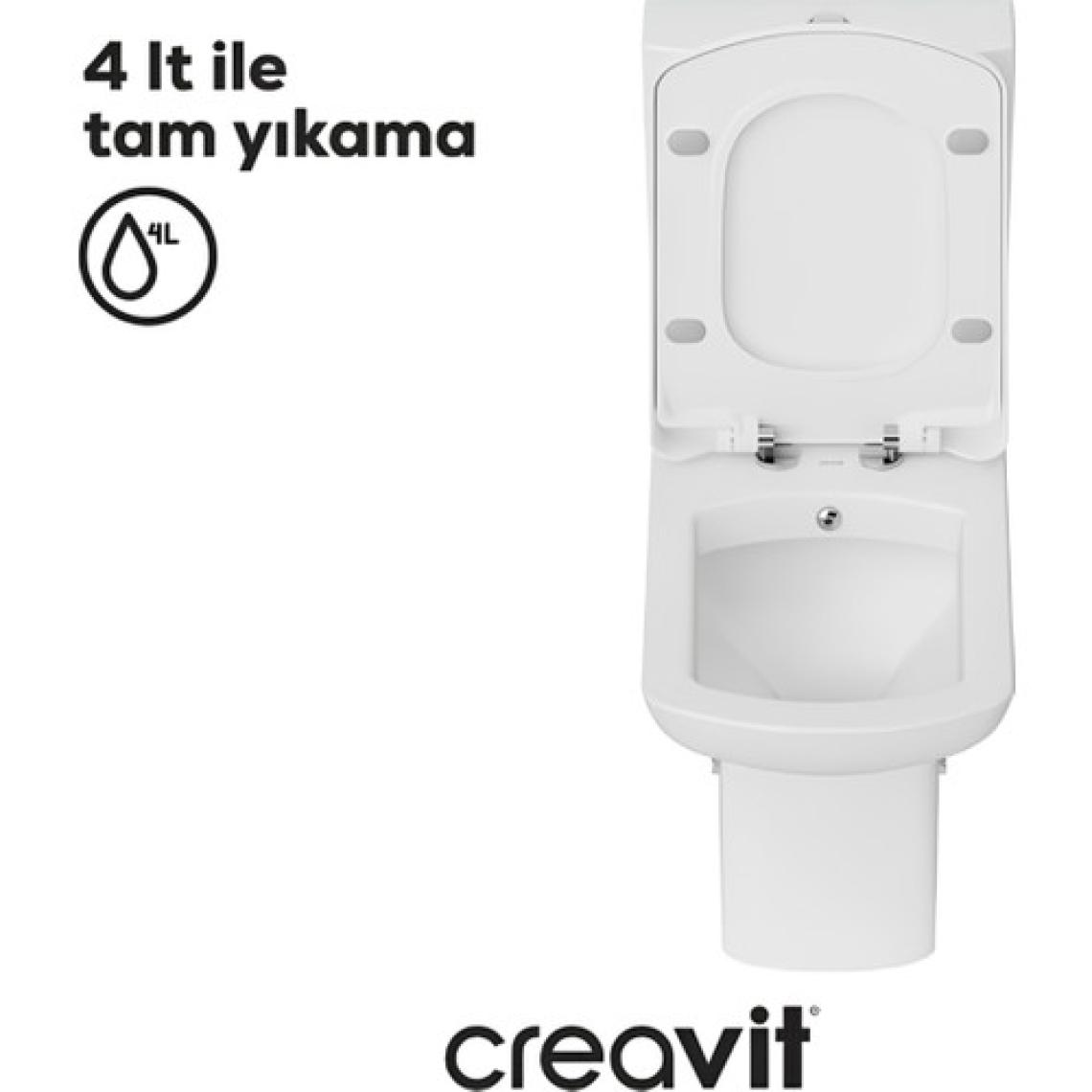 Creavit LR360 Lara Duvara Dayalı Klozet Seti