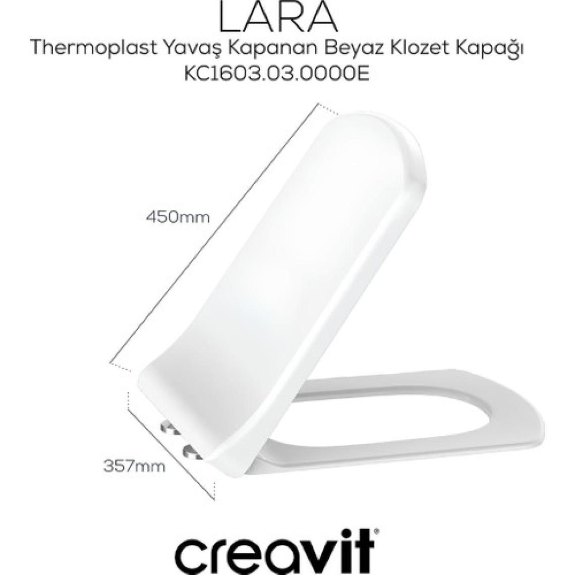 Creavit LR360 Lara Duvara Dayalı Klozet Seti
