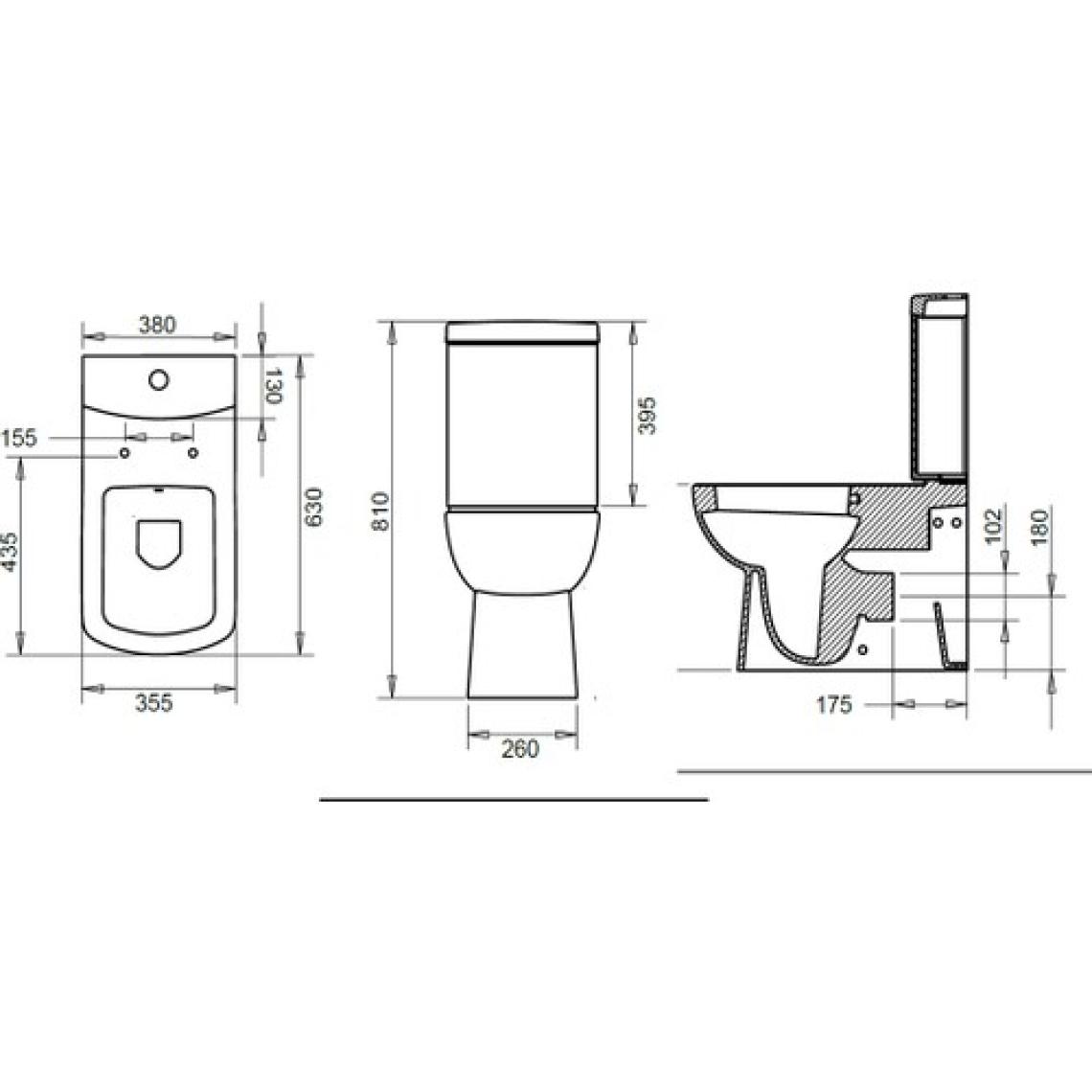 Turavit Plaza Kanallı Duvara Sıfır Klozet + Rezervuar + Yavaş Kapanan Kapak + İç Takım