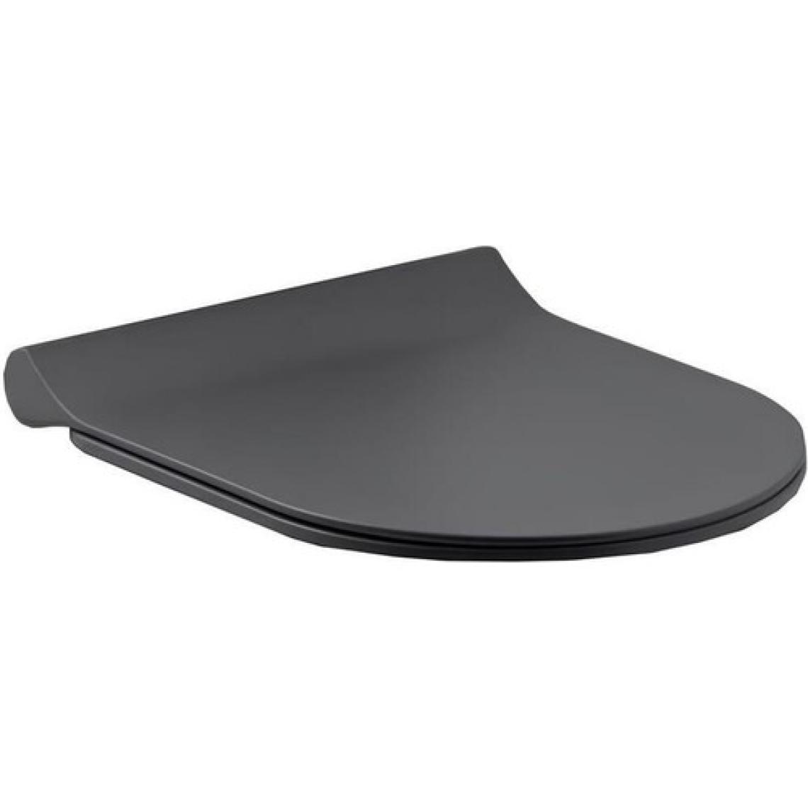 Seramiksan Hill Rimout Mat Antrasit Asma Klozet A031291K, Seramiksan Yavaş Kapak