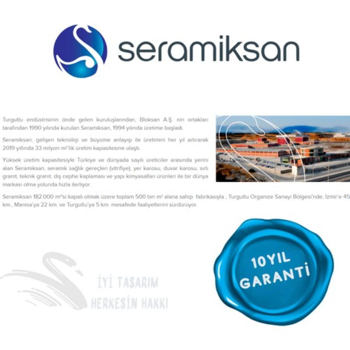 Seramiksan Hill Rimout Mat Antrasit Asma Klozet A031291K, Seramiksan Yavaş Kapak