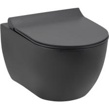 Seramiksan Hill Rimout Mat Antrasit Asma Klozet A031291K, Seramiksan Yavaş Kapak