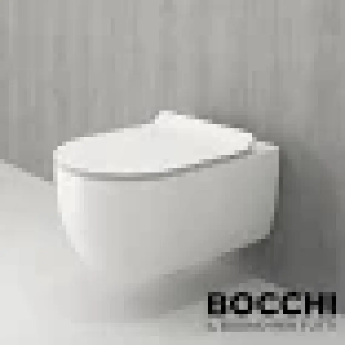Bocchi V-Tondo Rimless Asma Klozet Parlak Beyaz 1416-001-0128 Kapak Dahil