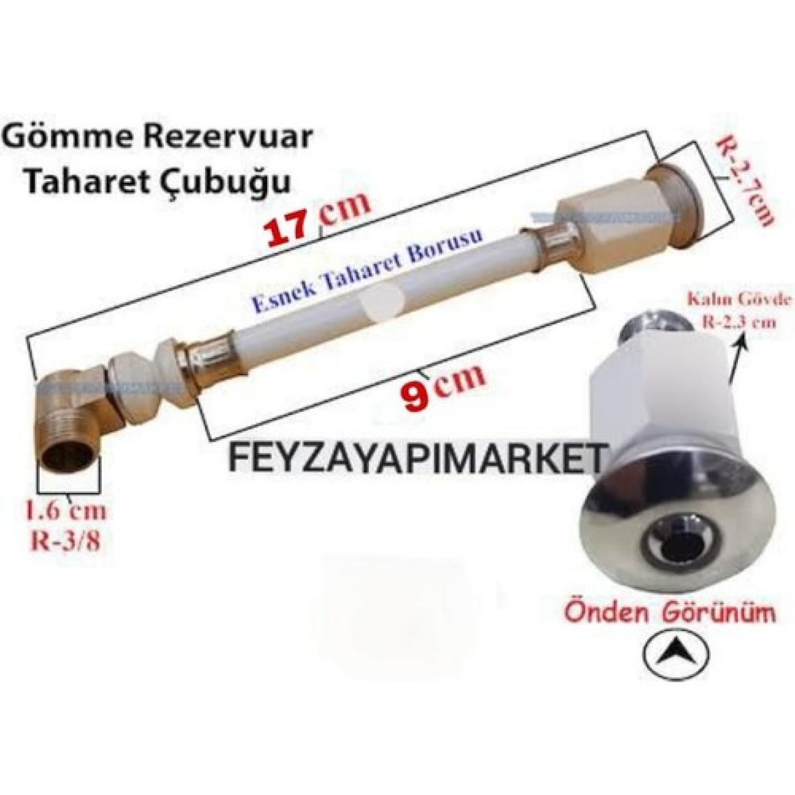 Feyza Gömme (Asma) Klozet Taharet Çubuğu 17 Cm.
