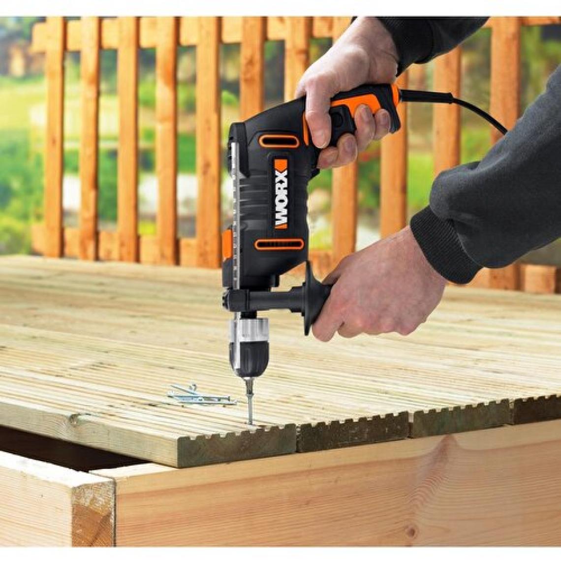 Worx WX317.2 600 Watt 13 mm Darbeli Matkap