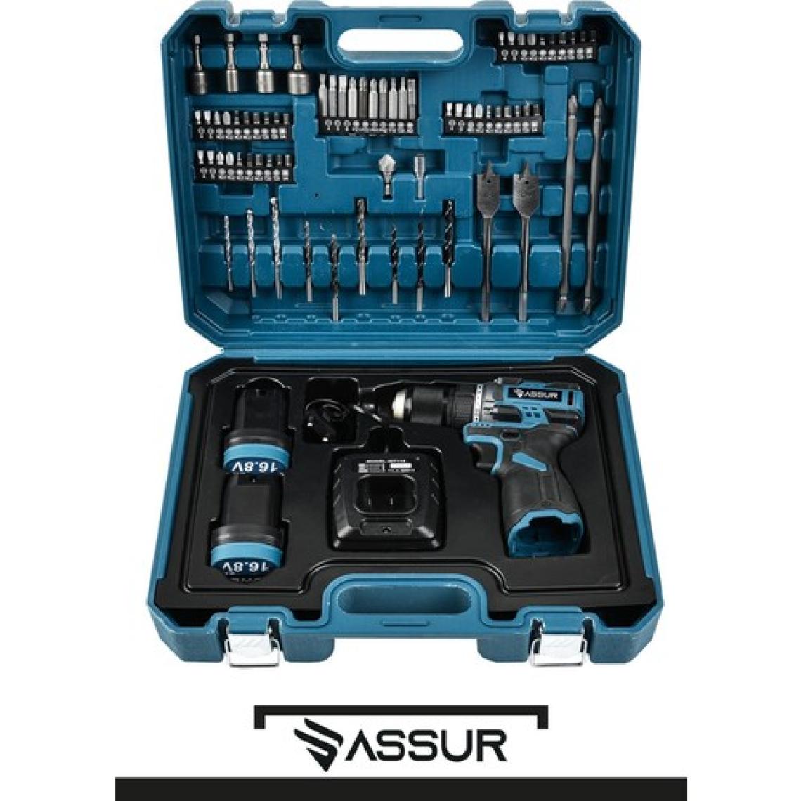 Pro 16.8V Çift Akülü Vidalama Çelik Mandren Kömürsüz Motor Darbesiz Şarjlı Matkap