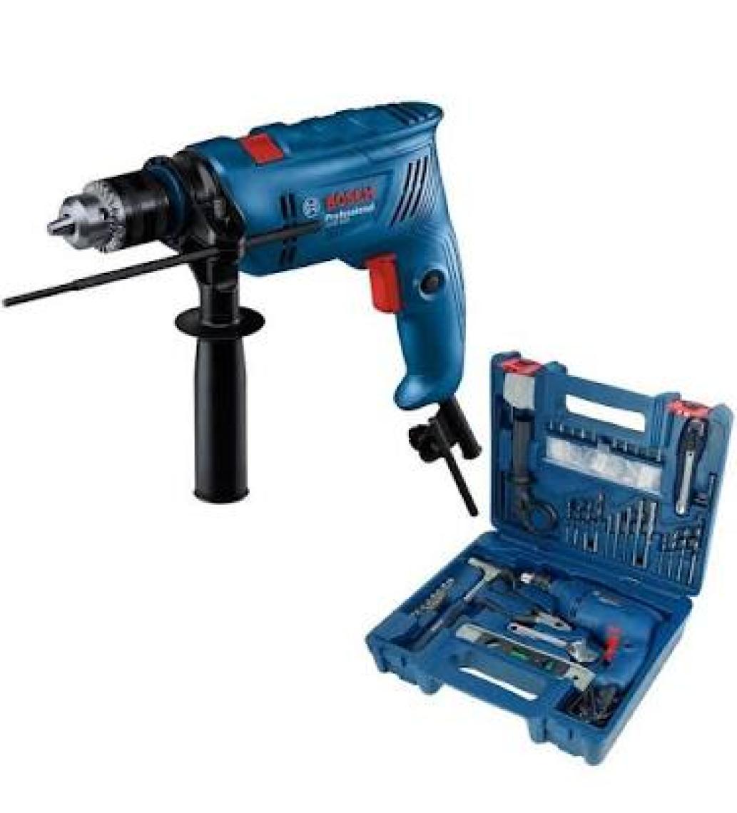 Bosch GSB 600 Darbeli Matkap + 100 Parça Aksesuar Seti