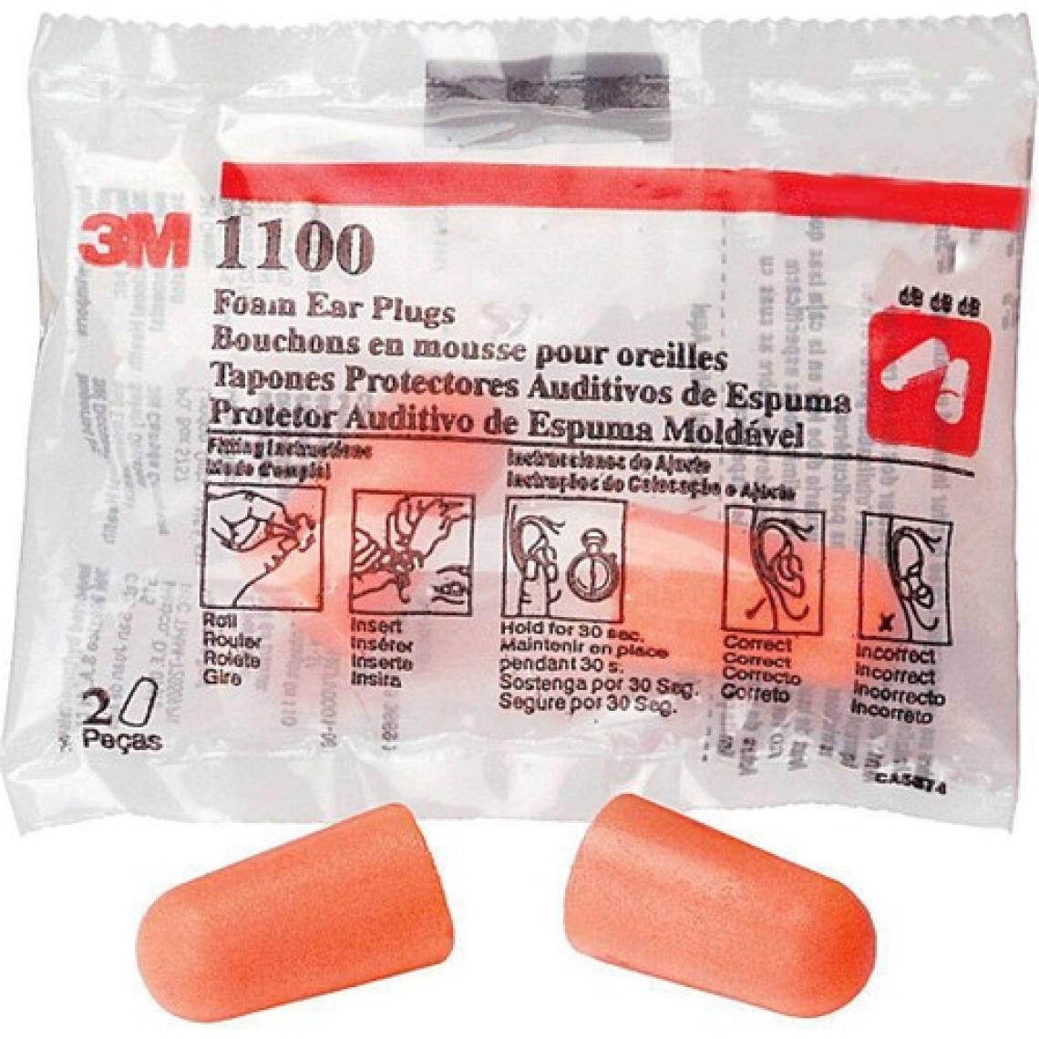 3m Kulak  Tıkacı 37DB Snr (1100) - 10 Adet