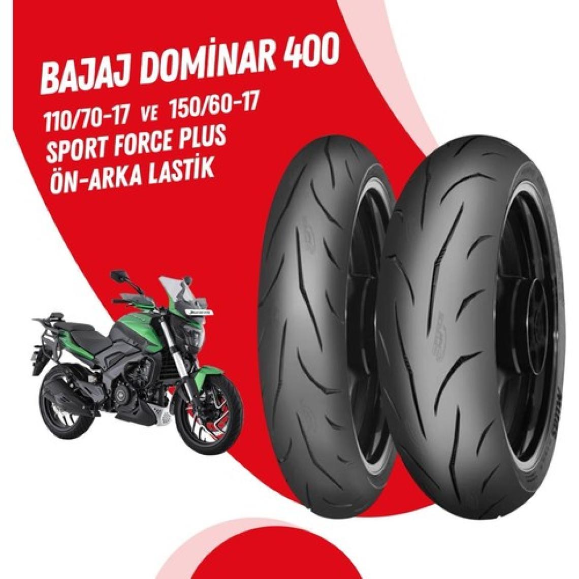 Mitas Bajaj Dominar 400 Mitas Sport Force + Lastik Takımı