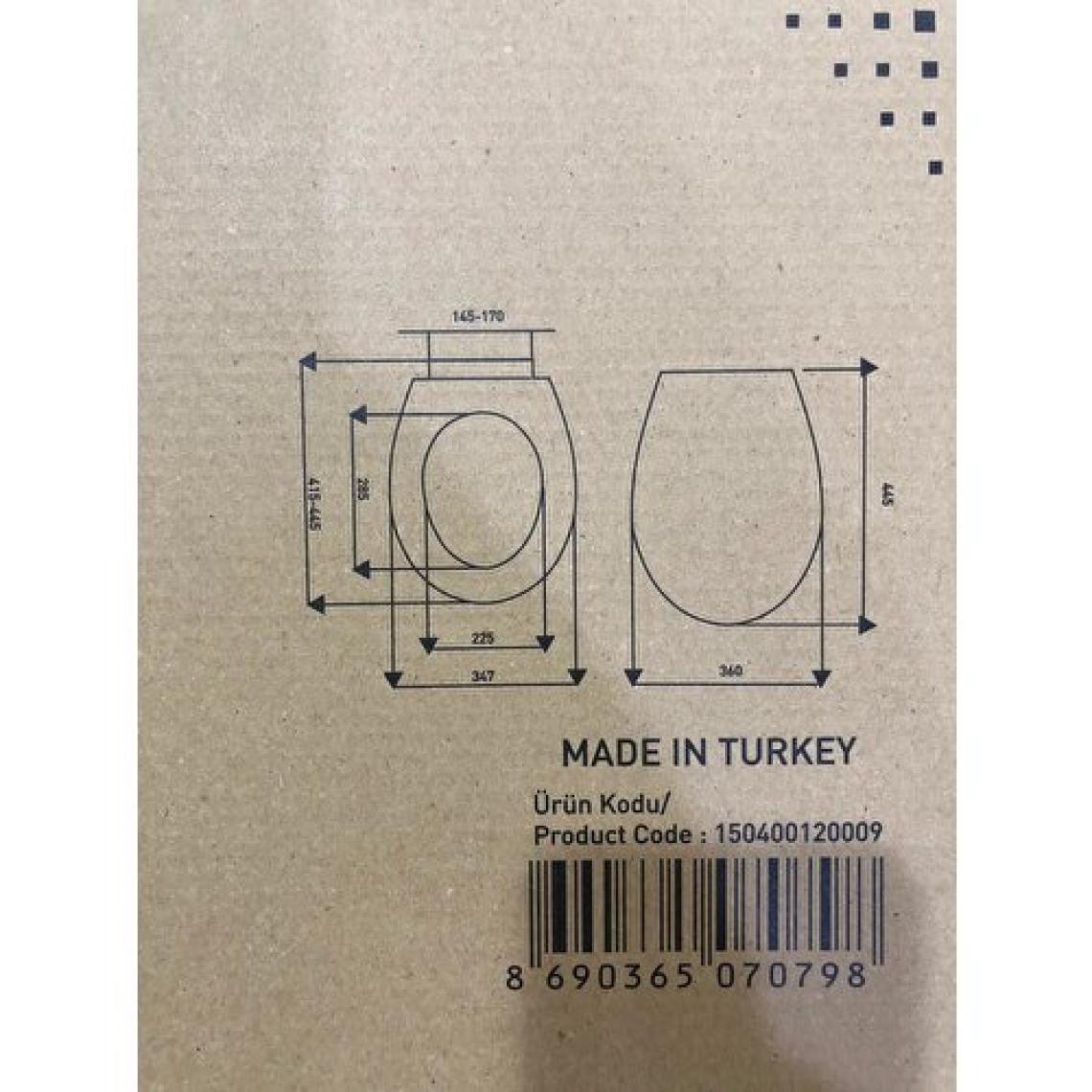 Serel Anemon Slim Yavaş Kapanan Klozet Kapağı  150400120009