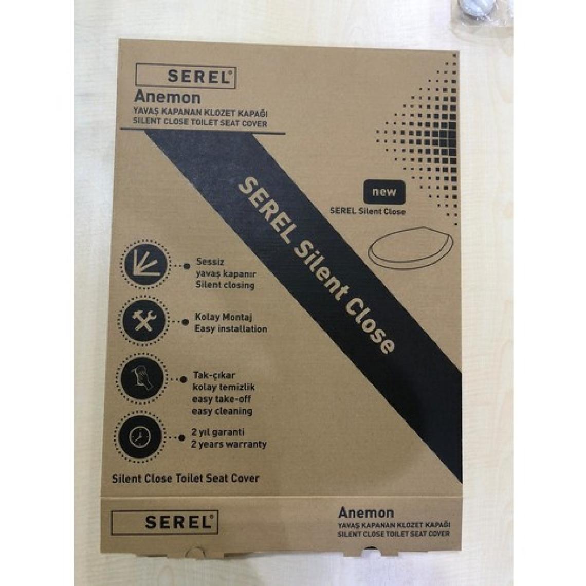 Serel Anemon Slim Yavaş Kapanan Klozet Kapağı  150400120009